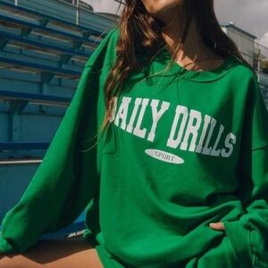 Daily Drills Kelly Green Sweatshirt